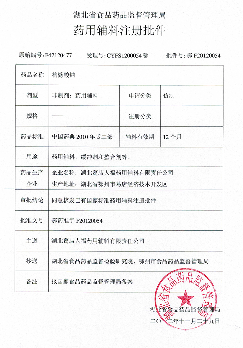 枸櫞酸、枸緣酸鈉